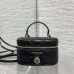 Dior Cannage Vanity Makeup Bag with Handle #A66096