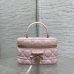 Dior Cannage Vanity Makeup Bag with Handle #A66096