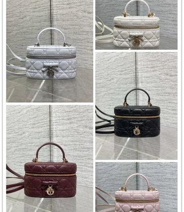 Dior Cannage Vanity Makeup Bag with Handle #A66096