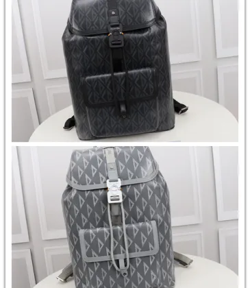 D-ior Geometric Pattern Backpacks In Dual Tones For Contemporary Luxury And Functionality Description #A50074