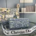 D-ior Lady D - Lite Bag With Blue Toile De Jouy Print And Branded Strap size:24×20×11cm #A53708