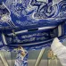 D-ior Lady D - Lite Bag With Blue Toile De Jouy Print And Branded Strap size:24×20×11cm #A53708