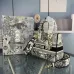 D-ior Lady D - Lite Bag With Floral Embroidery And Branded Strap size:24×20×11cm #A53711