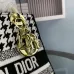 D-ior Lady D - Lite Bag With Houndstooth Print And Branded Strap size:24×20×11cm #A53713