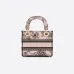 D-ior Lady D - Lite Bag With Floral Jacquard And Branded Strap size:17×15×7cm #A53705