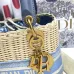 D-ior Wicker Handbags With Branded Straps In Varied Colorways size:24×20×11cm #A53707
