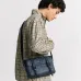 D-ior Hit The Road Leather Messenger Bag With Signature Monogram Embossing size:24×18×8cm #A53669