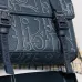 D-ior Hit The Road Leather Messenger Bag With Signature Monogram Embossing size:24×18×8cm #A53669