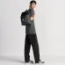 D-ior Hit the Road Backpack with Flap – Anthracite Gray Oblique Jacquard &amp; Grained Calfskin  #A59161