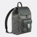 D-ior Hit the Road Backpack with Flap – Anthracite Gray Oblique Jacquard &amp; Grained Calfskin  #A59161
