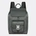 D-ior Hit the Road Backpack with Flap – Anthracite Gray Oblique Jacquard &amp; Grained Calfskin  #A59161