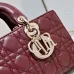 D-ior Lady D-Joy Handbag Wine #A57295