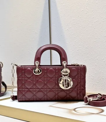 D-ior Lady D-Joy Handbag Wine #A57295