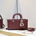 D-ior Lady D-Joy Handbag Wine #A57295