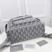 D-ior Gray Patterned Backpack With Functional Pockets And Adjustable Straps size:43×51×20cm #A54103