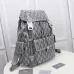 D-ior Gray Patterned Backpack With Functional Pockets And Adjustable Straps size:43×51×20cm #A54103