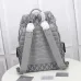 D-ior Gray Patterned Backpack With Functional Pockets And Adjustable Straps size:43×51×20cm #A54103