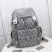 D-ior Gray Patterned Backpack With Functional Pockets And Adjustable Straps size:43×51×20cm #A54103