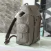 D-ior Men's Grey Embossed Leather Backpack with Signature Hardware - Luxury Fashion for Urban &amp; Travel Essentials A205 #A57316