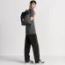 D-ior Men's Grey Oblique Canvas &amp; Grained Leather Backpack - Stylish Luxury for Daily &amp; Travel Use H870 #A57315
