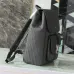 D-ior Men's Grey Oblique Canvas &amp; Grained Leather Backpack - Stylish Luxury for Daily &amp; Travel Use H870 #A57315