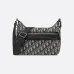 D-ior Oblique Pattern Hobo Bag With Leather Accent For Timeless Chic size:25×22×9cm #A54064