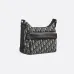 D-ior Oblique Pattern Hobo Bag With Leather Accent For Timeless Chic size:25×22×9cm #A54064