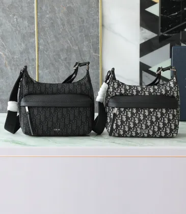 D-ior Oblique Pattern Hobo Bag With Leather Accent For Timeless Chic size:25×22×9cm #A54064