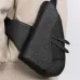 D-ior Embossed Pattern Saddle Bags In Black And Gray For Sophisticated Accessorizing #A50069