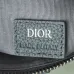 D-ior Embossed Pattern Saddle Bags In Black And Gray For Sophisticated Accessorizing #A50069
