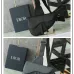 D-ior Embossed Pattern Saddle Bags In Black And Gray For Sophisticated Accessorizing #A50069