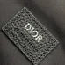 D-ior Black Leather Saddle Bag With Floral Accent And Adjustable Strap For Chic Styling #A50070