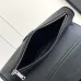 D-ior Black Leather Saddle Bag With Floral Accent And Adjustable Strap For Chic Styling #A50070