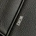 D-ior Black Leather Saddle Bag With Floral Accent And Adjustable Strap For Chic Styling #A50070