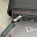 D-ior Saddle Messenger Bag – Anthracite Gray Oblique Jacquard &amp; Grained Calfskin with Signature Aluminum Buckle #A59163