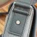 D-ior Saddle Messenger Bag – Anthracite Gray Oblique Jacquard &amp; Grained Calfskin with Signature Aluminum Buckle #A59163