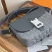 D-ior Saddle Messenger Bag – Anthracite Gray Oblique Jacquard &amp; Grained Calfskin with Signature Aluminum Buckle #A59163