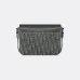 D-ior Saddle Messenger Bag – Anthracite Gray Oblique Jacquard &amp; Grained Calfskin with Signature Aluminum Buckle #A59163