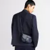 D-ior Blue Denim Oblique Pattern Crossbody Bag With Leather Accents size:19×13×4cm #A54113