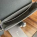 D-ior Small Saddle Messenger Bag – Anthracite Gray Oblique Canvas &amp; Grained Calfskin with Aluminum Buckle #A59162