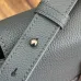 D-ior Small Saddle Messenger Bag – Anthracite Gray Oblique Canvas &amp; Grained Calfskin with Aluminum Buckle #A59162