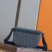 D-ior Small Saddle Messenger Bag – Anthracite Gray Oblique Canvas &amp; Grained Calfskin with Aluminum Buckle #A59162