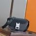D-ior Small Saddle Messenger Bag – Anthracite Gray Oblique Canvas &amp; Grained Calfskin with Aluminum Buckle #A59162
