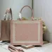 Dior Toile de Jouy Garden Embroidery Canvas Book Tote Bag #A65911