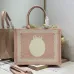 Dior Toile de Jouy Garden Embroidery Canvas Book Tote Bag #A65911
