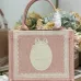 Dior Toile de Jouy Garden Embroidery Canvas Book Tote Bag #A65911