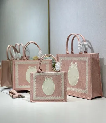 Dior Toile de Jouy Garden Embroidery Canvas Book Tote Bag #A65911