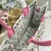 Dior Toile de Jouy Garden Embroidery Canvas Book Tote Bag #A65912
