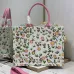 Dior Toile de Jouy Garden Embroidery Canvas Book Tote Bag #A65912