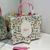 Dior Toile de Jouy Garden Embroidery Canvas Book Tote Bag #A65912